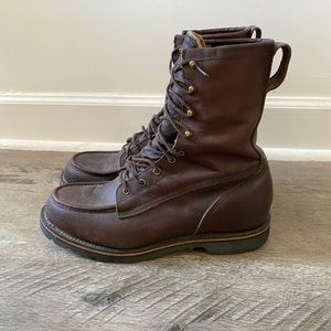 Vintage Filson Brown Leather Uplander Boot Size 11